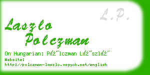 laszlo polczman business card